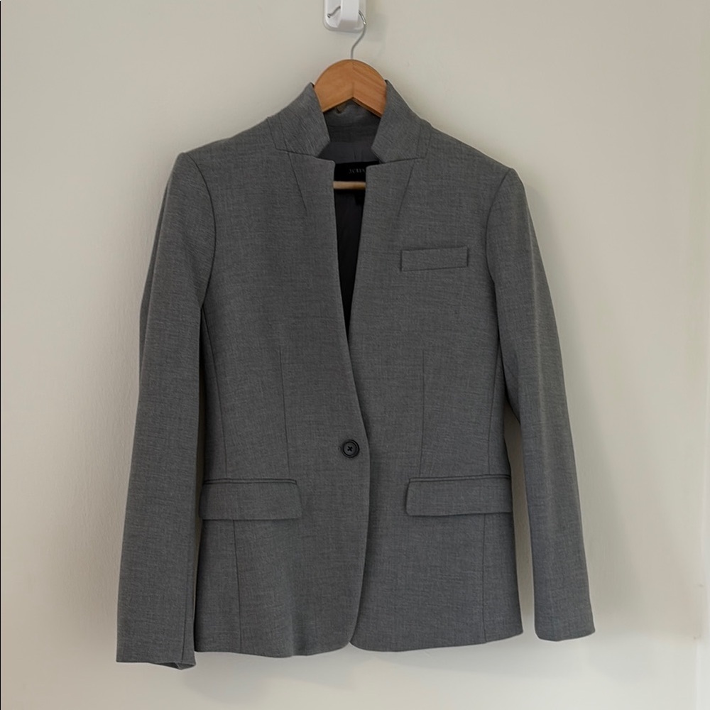 J Crew Regent Gray Blazer Jacket